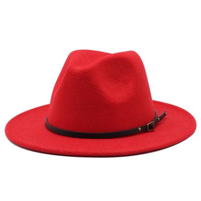 China Wholesale High Quality Australian Felt Plush 8.5cm Wide Brim OEM ODM Service Top Peach Witch Wool Fedora Hats for sale