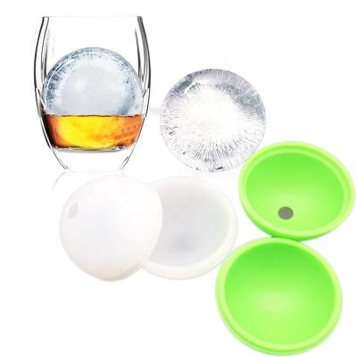 China Viable Round Ice Cube Molds for Whiskey Ice Sphere Maker Mold Ice Ball Molds for sale