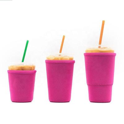 China Hot Sale Waterproof Neoprene Amazon Iced Coffee Sleeves Cup Insulator Sleeve For Cold Drinks And Cup Holder for sale