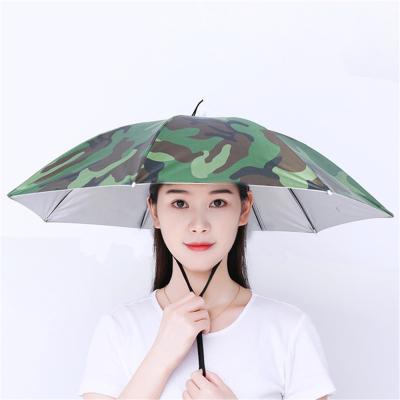 China Factory Supply Professional Portable Waterproof Umbrella Gift Outdoor Used Clear Umbrella Hat for sale