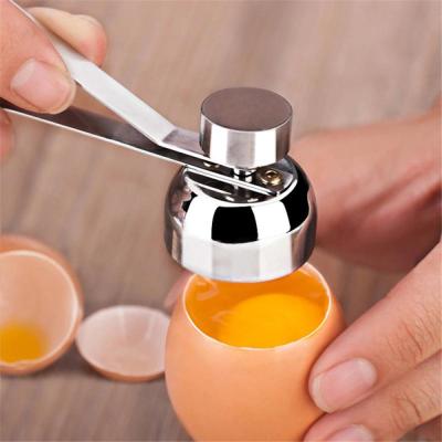 China Good Quality Egg Stocked Kitchen Tool Remover 304 Stainless Steel Shell Cracker Opener For Sale for sale