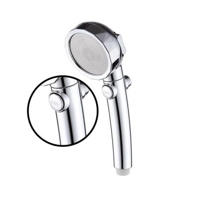 China Hot Selling Free Switch 3 In 1 360 Degrees Chrome Smart Shower Head High Pressure Adjustable Hand Held For Bathroom for sale