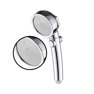 China Without diverter water high pressure shower head with 3 functions for low water pressure condition for sale