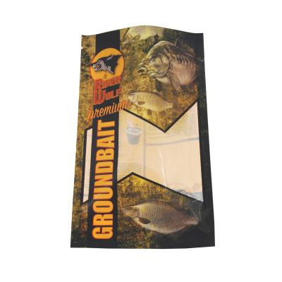 China Customized Printing Moisture Proof Window Plastic Packaging Fish Meal Food Clear Bag for sale