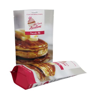 China Moisture Proof Custom Heat Seal Pancake Prep Packaging Ziplock Mylar Bag Plastic for sale