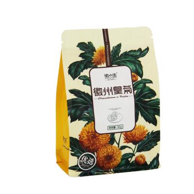 China Printed Recyclable Custom Made Stand Up Zipper Pouch Eco - Friendly Recyclable Kraft Paper Bag For Food for sale