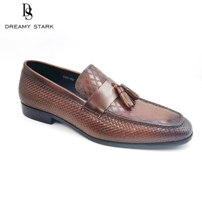 China Popular Deodorization New Style Tassel Men Genuine Leather Men's Stylish Shoes for sale