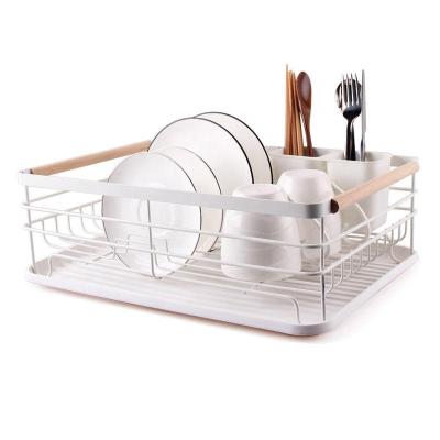 China Wholesales Steel Metal Wire 2 Tier Kitchen Countertop Dish Storage Racks Racks Organizer Kitchen Sustainable for sale