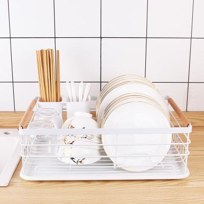 China Sustainable Dish Drying Rack Over Sink Drainer Shelf For Kitchen Multi Purpose Metal Rack Drying Rack Organizer for sale