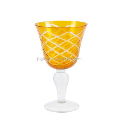 China Eco-friendly Elegant Wine Glass Cup Stemware Small Round Wine Cup Drinking Glass for sale