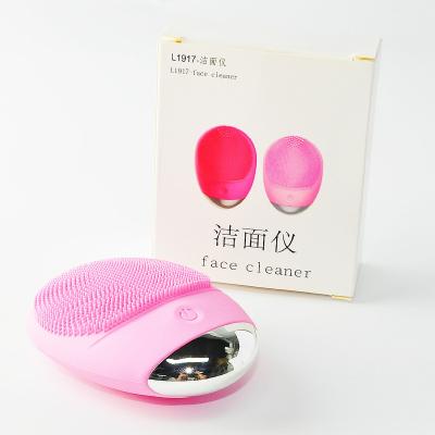 China Custom Silicone Portable Ultra Hygienic Soft Facial Massager Device Skin Care Acne Treatment Beauty Cleansing Brush For Every Skin Type USB Rechargeable for sale