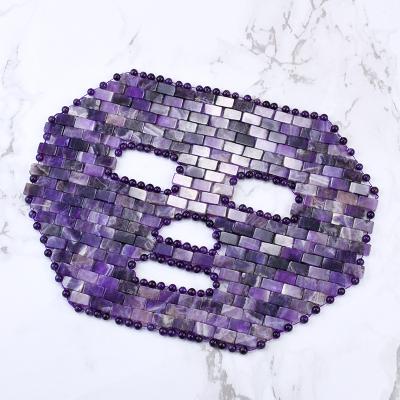 China Reusable Reusable Cold Facial Perfect Tool Face Therapy Beauty Removing Amethyst Purple Amethyst Jade Cover Eco-friendly for sale