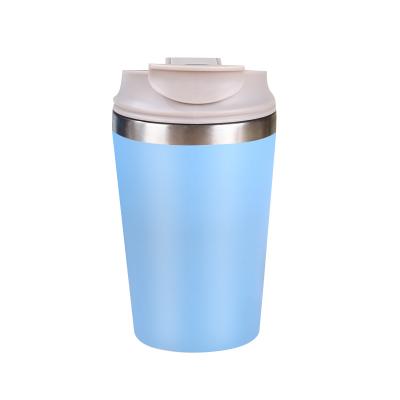 China New Double-Layer Vacuum Stainless Steel Coffee Mug Disposable Portable Single Car Mounted Men And Women High Value Convenient Thermos Mug for sale