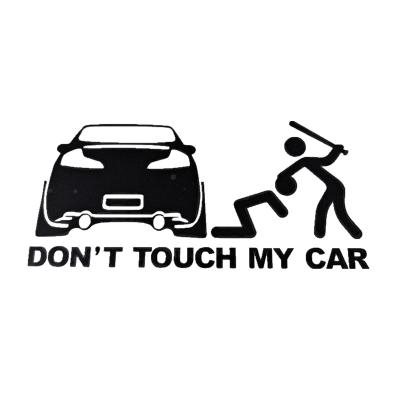 China Hot selling English stickers cute/cartoon decoration car letters don't touch my car for sale