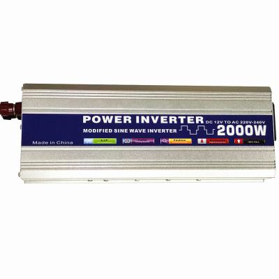 China Car / Outdoor DC To AC Converter 2000W Car Inverter With Reverse Connection Protection Off Grid Solar Inverter for sale