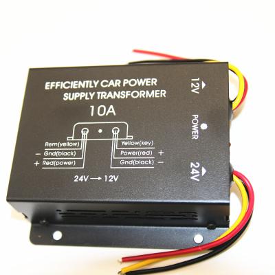 China Car Inverters and Converters DC 24V to DC 12V 10A Step Down Transformer Audio Video Converter for sale