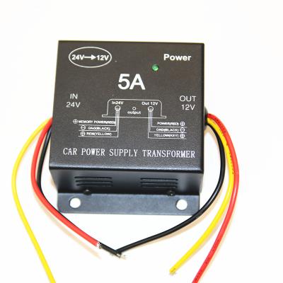 China Car Inverters And Step Down Converters 5A DC 24V To DC 12 V Converters for sale