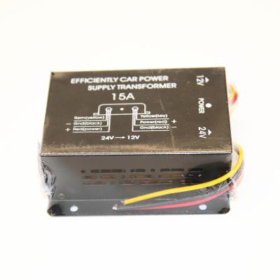 China Car Power Supply Transformer DC 24V to DC 12v 15A Step Down Converter for sale