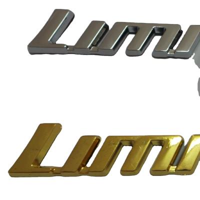 China Custom ABS Chrome Auto Letter Badge Emblem Logo Car Accessories Automotive Accessory for sale