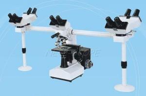 China Multi Headed Multi View Microscope Wide Field WF10X For Educational Teaching for sale