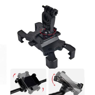 China Dirt-resistance Bike Phone Mount Anti Shake and Stable Cradle Clamp with 360 Rotation Bicycle Phone Bike Phone Holder for sale