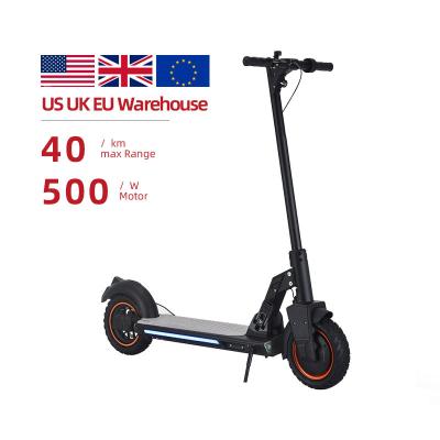 China Electric scooter manufacturer unisex US EU warehouse 10 inch vacuum tire 48v 16ah 500w electric scooter for sale