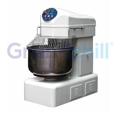 China S/S Bowl And Heavy Duty Industrial Mixers 140 L Belt Transmission Bakery Dough Hook Large Bread Dough Mixer for sale