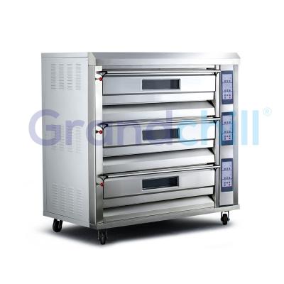 China Oven Parts China 3 Deck Hotels Electric Bakery Oven Bakery Deck Oven for sale