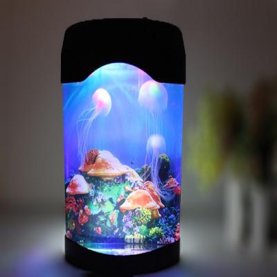 China Viable Night Light Color Mood Bedroom Lamp Water Sea Changing Jelly Fish Tank Jellyfish for sale