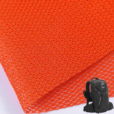 China Free Sample Breathable Custom Color Woven Rhombus Mesh Plain 100% Polyester Fabric For Garment Clothing for sale