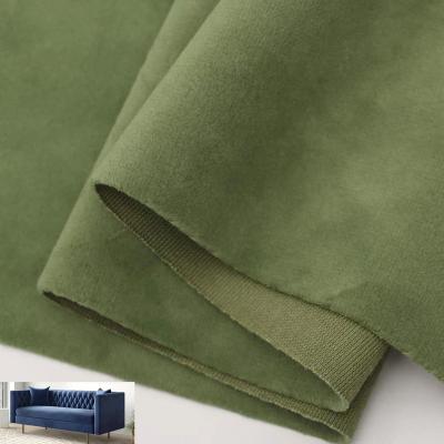 China Soft Home Decor 100% Polyester Knit Materials Velvet Textiles Fabric For Sofa for sale