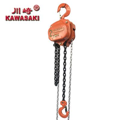 China Building Material Shops KAWASAKI VC Chain Chain Block Essential High Quality Manual Lifting Chain Pulley Block for sale