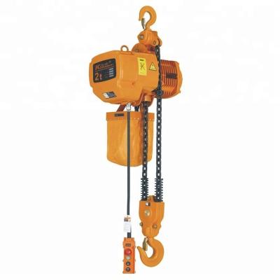 China Building material stores lifting equipment for KKBB electric factory wholesale building material chain hoist 440v 60hz 2ton fixed type electric hoist for sale