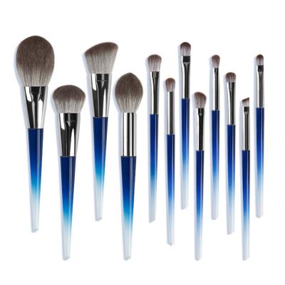 China Angular Blush Wholesale Low Price Top Quality Makeup Brushes With Bag for sale