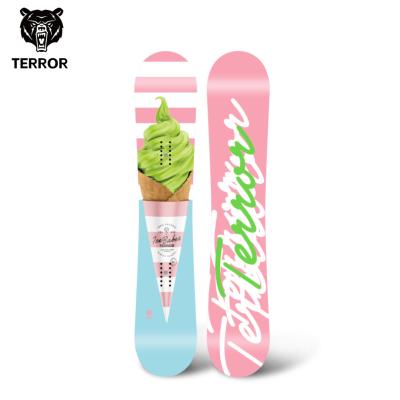 China Winter Outdoor Sport Custom Snowboard Camber Poplar Wood Core Carbon Fiber For Children Adult for sale