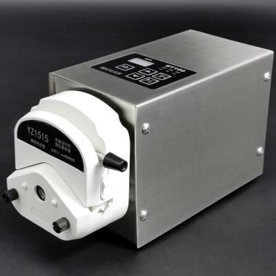 China Developing world water solutions Rongbai BT100 lab peristaltic pump, knob speed control, single channel 570mL/min, with YZ15/YZ25 pump head for sale