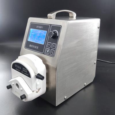 China Iquid peristalsis RongBai BT100FY peristaltic pump, peristaltic pump with timer, 380mL/min peristaltic pump for sale