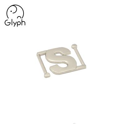 China Wholesale Metal Washable Ribbon S Material Fashion Belt Buckle Custom Letter For Handbag for sale