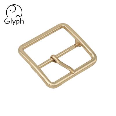 China Fashion 38mm Metal Gold Center Bar Pin Washable High Quality Belt Buckle For Belt for sale