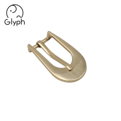 China Wholesale Washable Gold Alloy Pin Belt Buckle 15mm Round Metal Half Buckle For Belt for sale