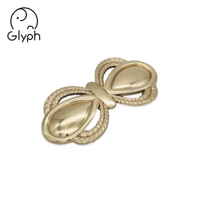 China Wholesale High Quality Custom Washable Fashion Metal Belt Butterfly Buckle Clasp For Bags for sale