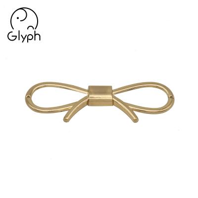 China Fashion Washable Custom Womens Bow Shaped Metal Belt Buckle for sale