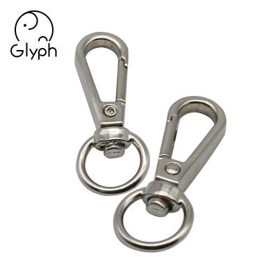 China Mini Swivel Eye Bolt Washable Snap Hook High Quality Steel Spring Large Snap Hook For Handbag for sale