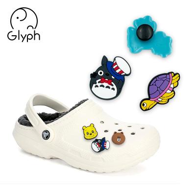 China Eco-friendly Wholesale Cute Decorative Silicon Shoe Decoration For Croc Shoe for sale