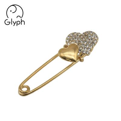 China Eco - Friendly Wholesale Heart Shaped Pearl Hijab Brooches And Pins for sale