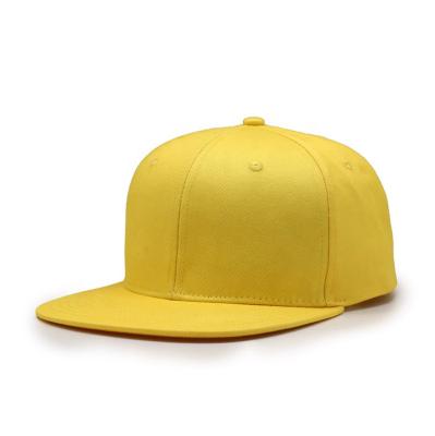 China Custom 6 JOINT Panel Bill Hat Embroidery Blank Vintage Snapback Simple Flat Cap for sale