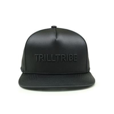 China Custom Flat Character Polyester 5 Panel Snapback Hat Bill Hat For Sale for sale