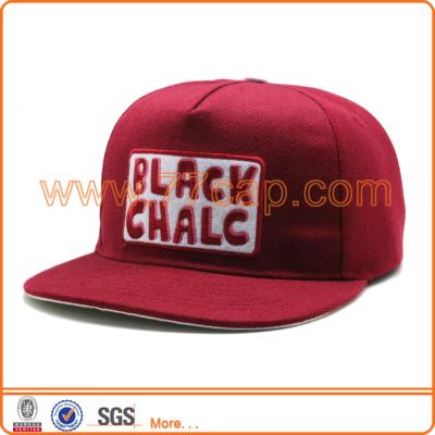 China Custom Embroidery 5 Character Color Bill Panel Hat Adjustable Flat Cap For Business for sale