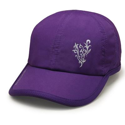 China Purple Customized 100% Polyester COMMON Promotional Luxury Golf Hat for sale