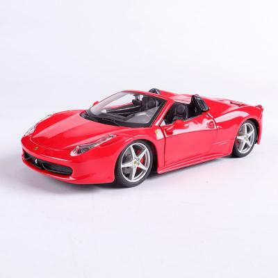 China 1:24 Ferrari 458 Spider alloy car sports car simulation car model diecast convertible collection toy for sale